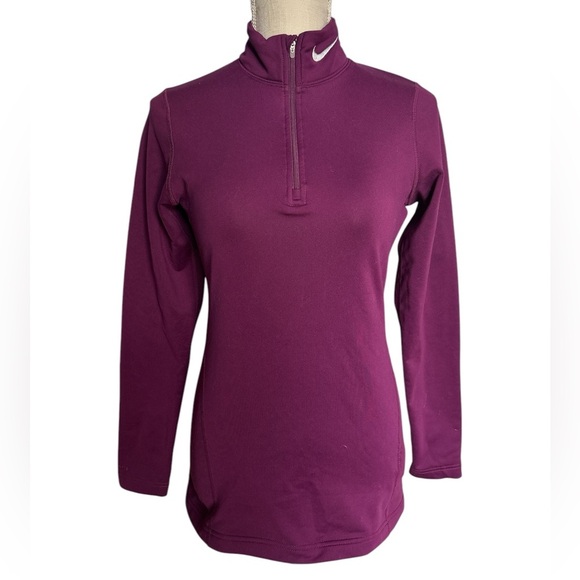 Nike FitDry 1/4 Zip in Magenta Size Medium EUC - Picture 2 of 8